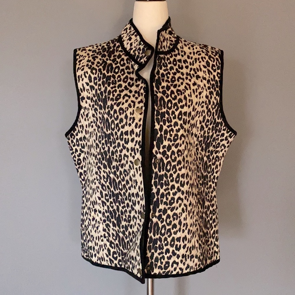 sara jane Leopard Print Vest